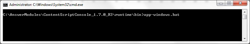 Run the app-windows executable