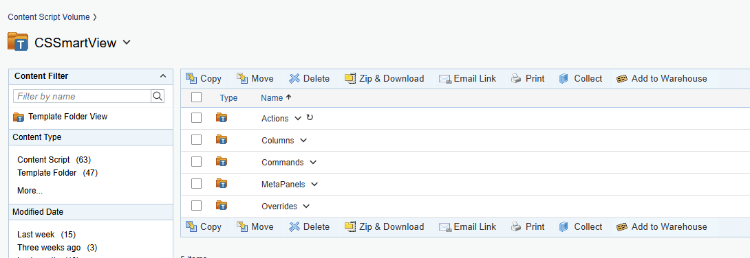 Override Folder Structure